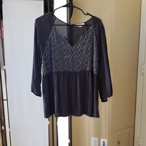 Boden embroidered black tunic